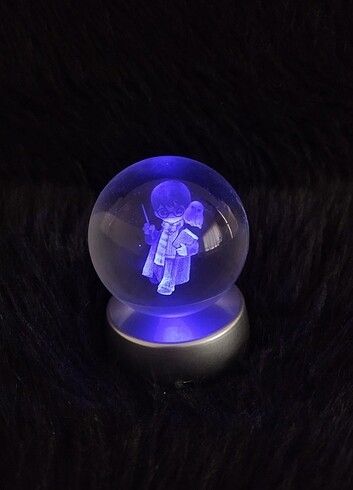 3D Harry Potter Figürlü Işıklı Cam Küre 