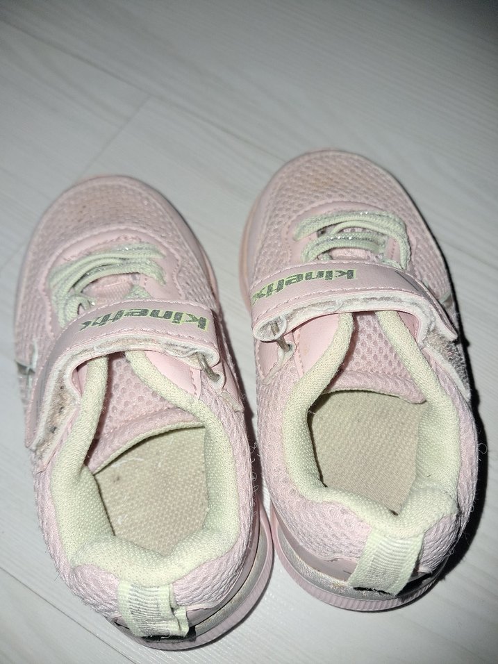 Kız Çocuk Pembe Cırt Cırtlı Spor Ayakkabı - Görsel 3