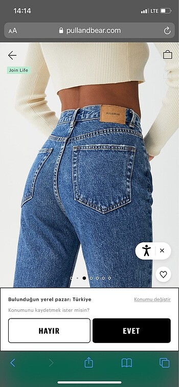 Pull and Bear Mom jean