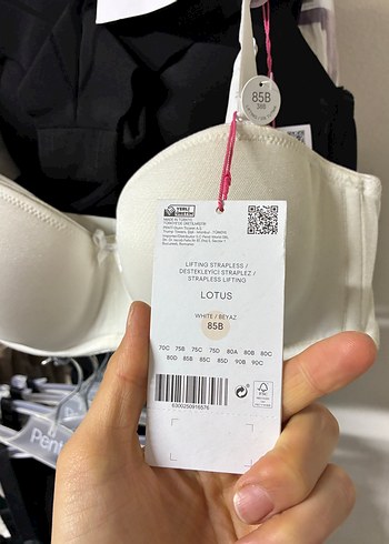 Beyaz Penti Destekli Midi Sütyen - Görsel 2