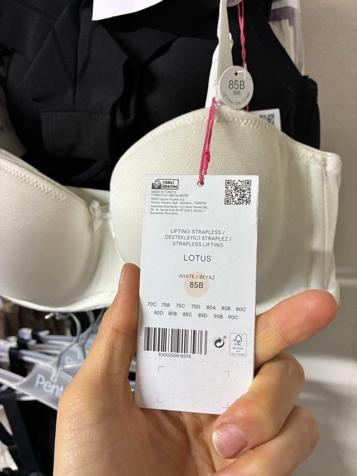 Beyaz Penti Destekli Midi Sütyen - Görsel 2