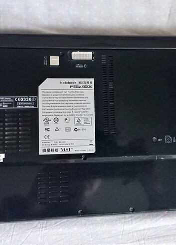 MSI Msi megabook dizüstü bilgisayar 