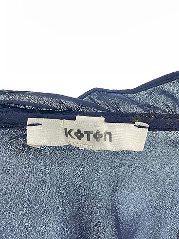 38 Beden lacivert Renk Koton Bluz %70 İndirimli.