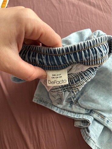 8 Yaş Beden Yumuşak jeans sort