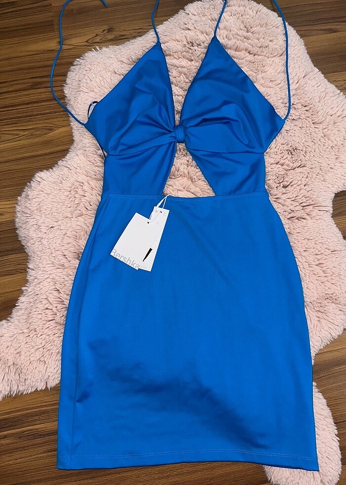 Bershka mavi elbise - Görsel 2