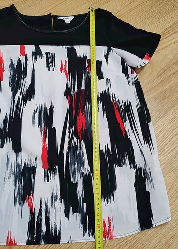 Kadın Çok Renkli Kısa Kollu Bluz - Görsel 2