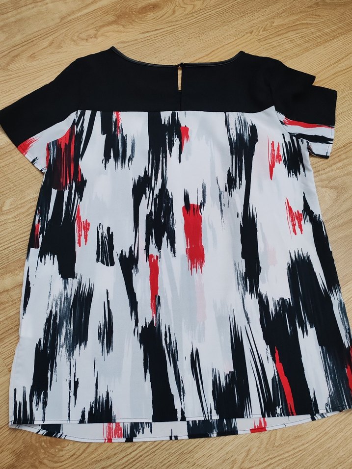 Kadın Çok Renkli Kısa Kollu Bluz - Görsel 4