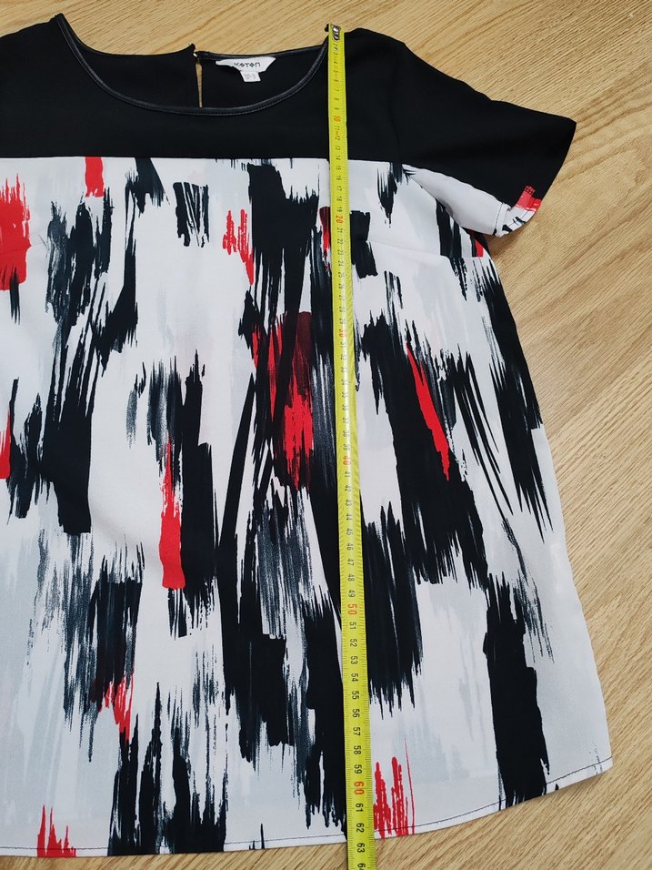 Kadın Çok Renkli Kısa Kollu Bluz - Görsel 2