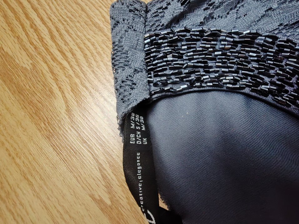 Dantel Detaylı Gri Uzun Abiye Elbise - Görsel 3