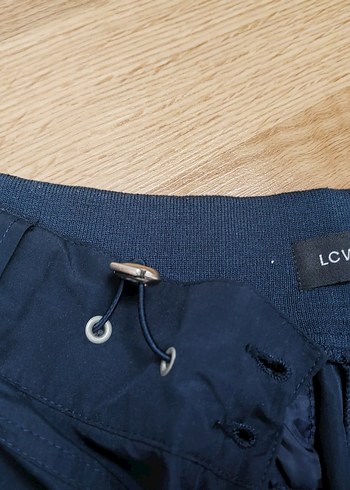 Düğmeli Lacivert eşofman alt - Görsel 4