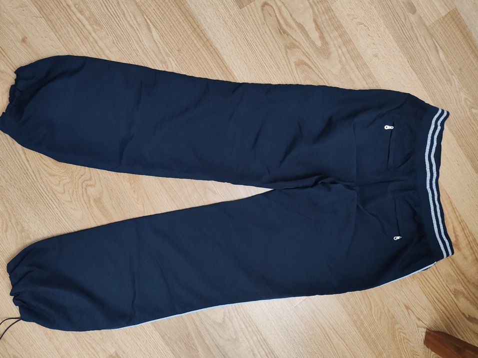 Düğmeli Lacivert eşofman alt - Görsel 5