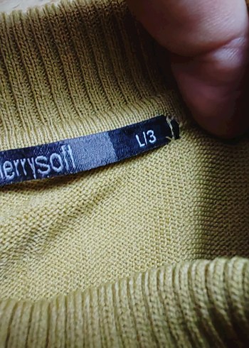 Bej Kolsuz Boğazlı Kadın Kazak - Görsel 3