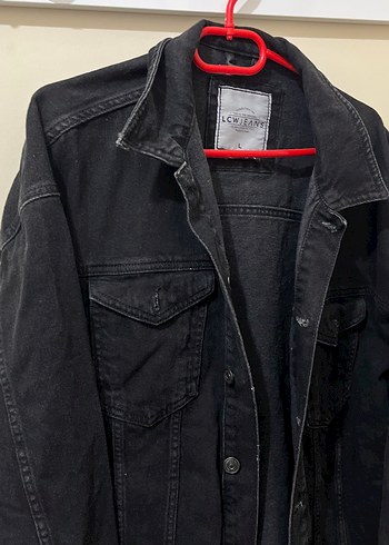 Siyah Düğmeli Salaş Denim Ceket - Görsel 2