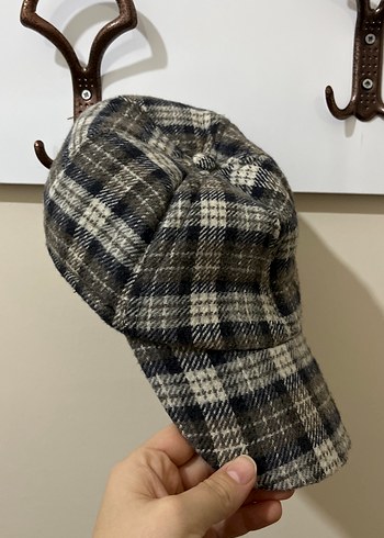Gri Ekoseli Erkek Sokak Şapkası - Görsel 2