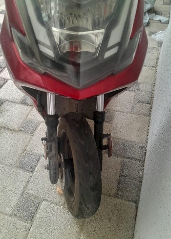 Kırmızı Sokak Stili Motosiklet elektirikli - Görsel 8