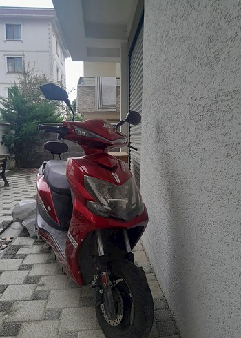 Kırmızı Sokak Stili Motosiklet elektirikli - Görsel 5