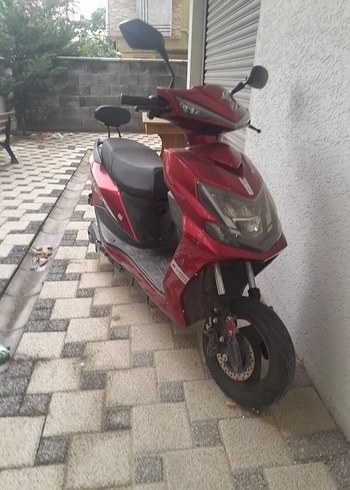 Kırmızı Sokak Stili Motosiklet elektirikli - Görsel 10