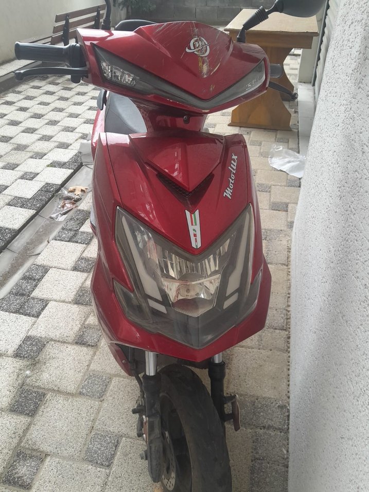 Kırmızı Sokak Stili Motosiklet elektirikli - Görsel 3