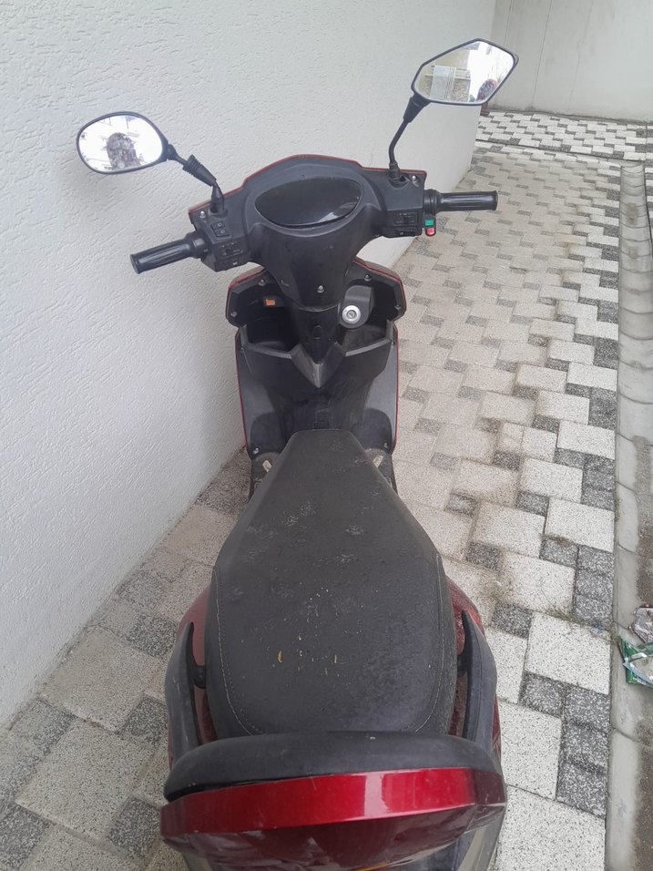 Kırmızı Sokak Stili Motosiklet elektirikli - Görsel 4