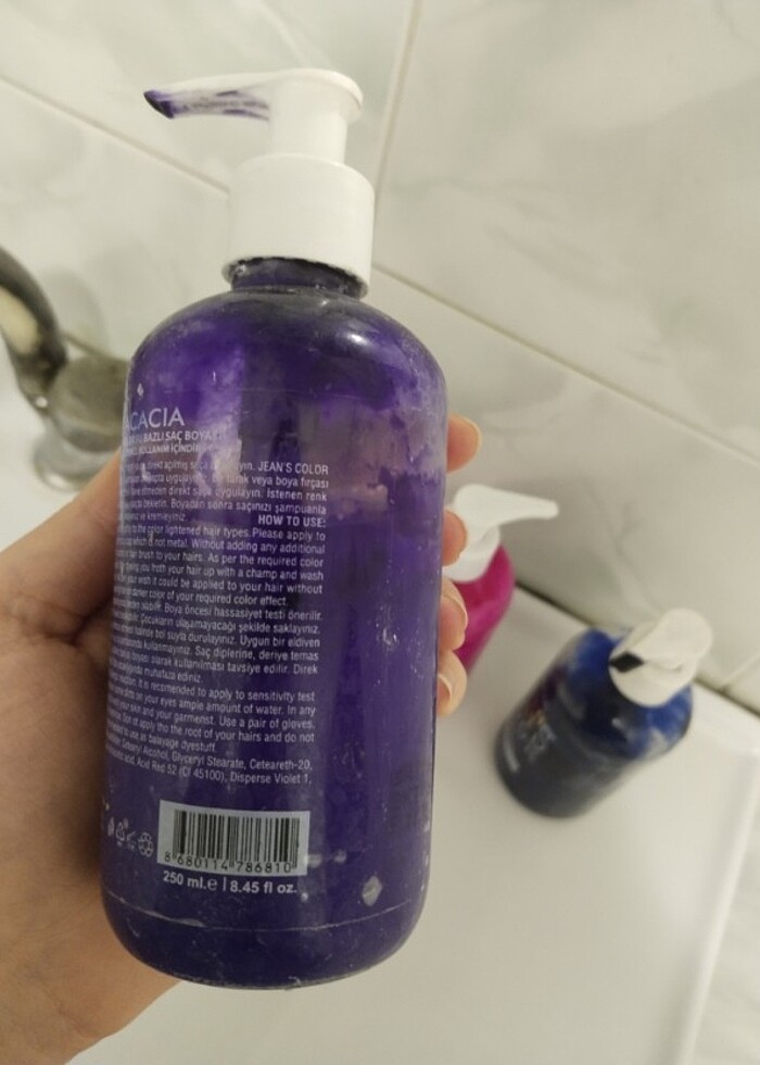Mor saç boyası acacia  - Görsel 2