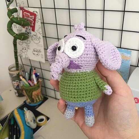 Kral şakir fil necati amigurumi figür