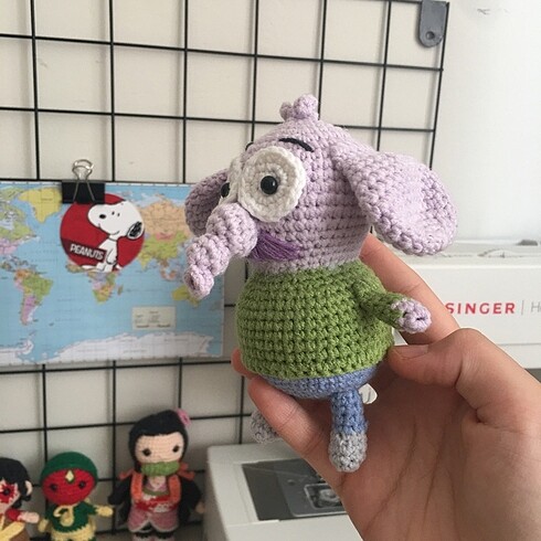 Beden Renk Kral şakir fil necati amigurumi figür