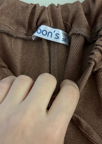 Bej Kadın Rahat Kesim Kumaş Pantolon - Görsel 2