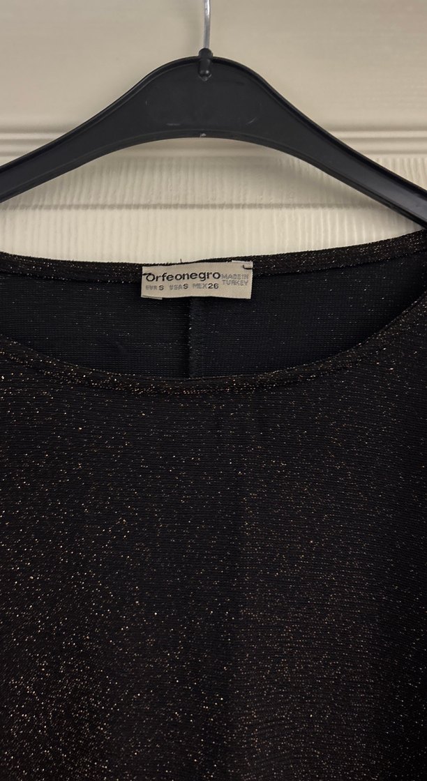 Siyah Triko Uzun Kollu Kadın Bluz - Görsel 2