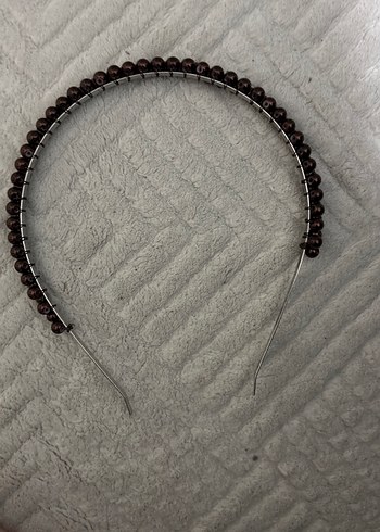 Kahverengi Boncuklu Kadın Saç Aksesuarı