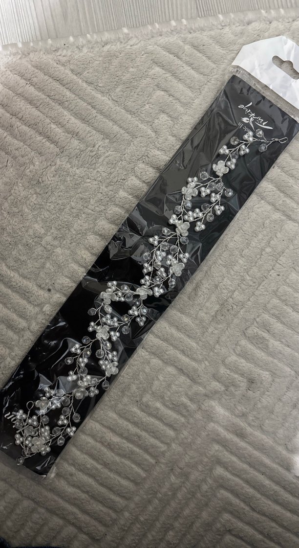 İnci Detaylı Beyaz  Saç Aksesuarı - Görsel 2