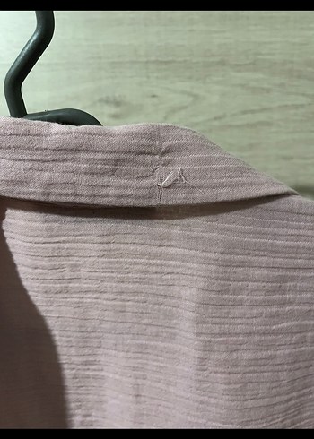 LC Waikiki Düğmeli Bej Keten Kadın Gömlek