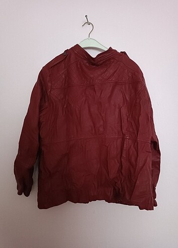 LC Waikiki LCW bordo deri ceket