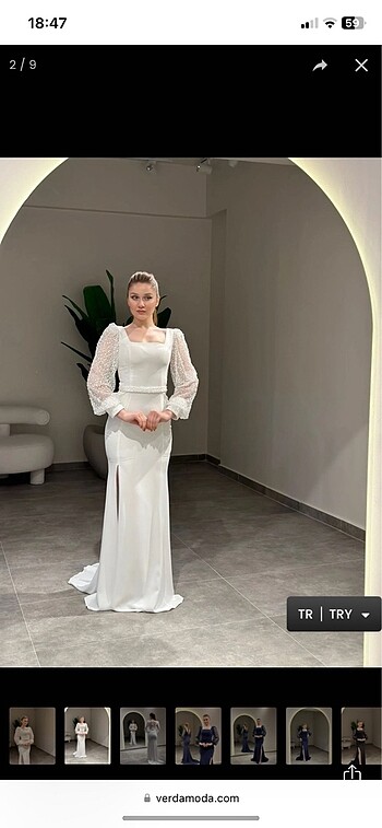 Beyaz nikah elbisesi