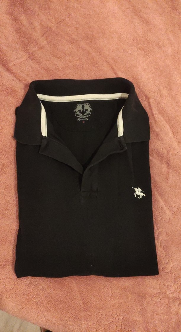 DS damat marka Siyah Erkek Polo Tişört - Görsel 4