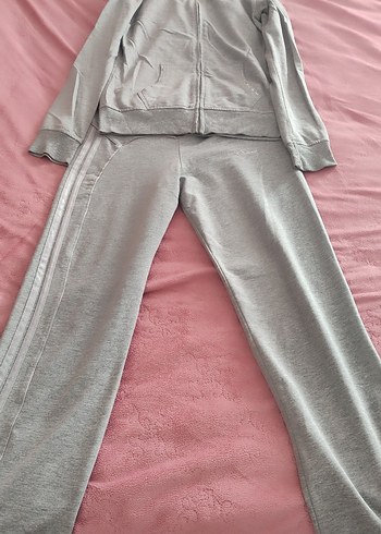 Gri Eşofman Takımı, İnce Kesim, Kapüşonlu takım - Görsel 4