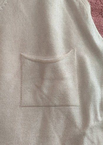 Kadın Beyaz V Yaka Pamuklu Atlet - Görsel 2