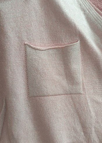 Pembe V Yaka Pamuklu Kadın Atlet - Görsel 4