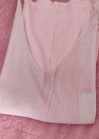 Pembe V Yaka Pamuklu Kadın Atlet - Görsel 8