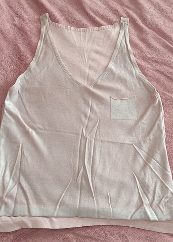 Pembe V Yaka Pamuklu Kadın Atlet - Görsel 2