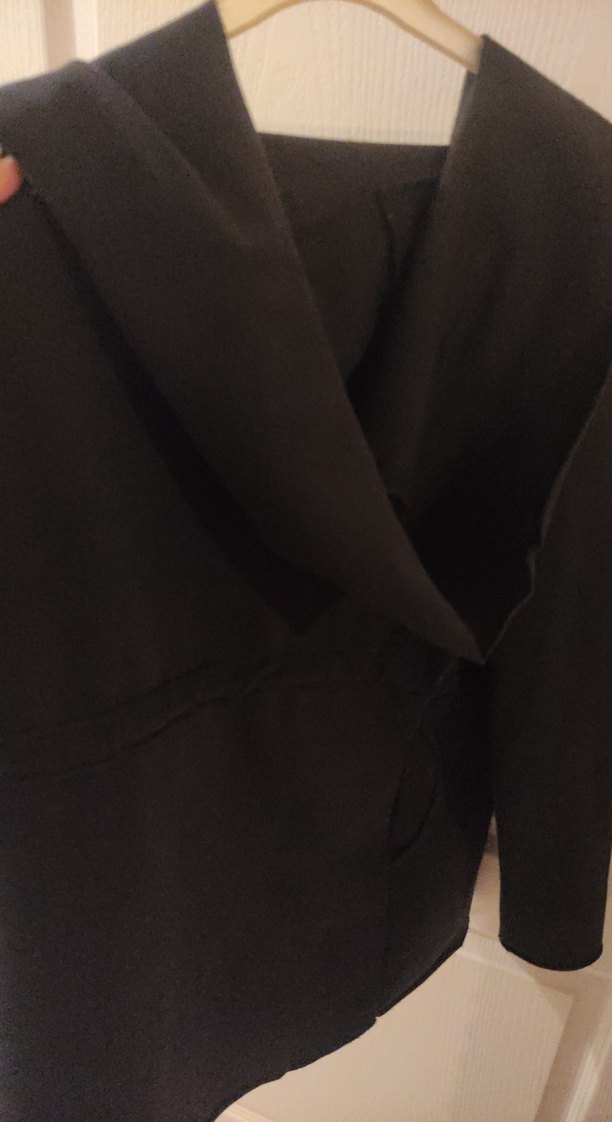 kapüşonlu beli ipli ceket - Görsel 3