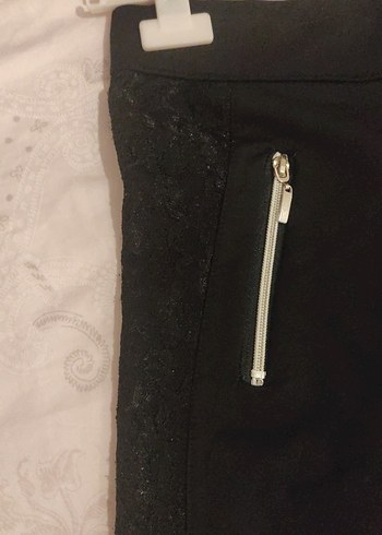 s Beden siyah Renk Fermuarlı Siyah Kadın Kumaş Pantolon