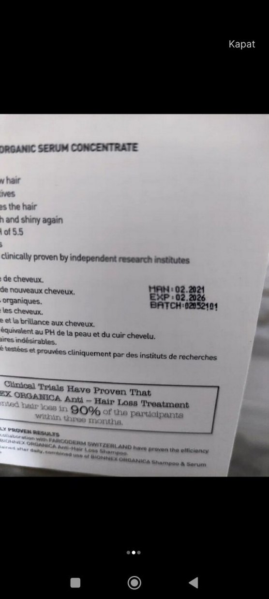 Bionnex dökülme karşıtı saç serumu - Görsel 2