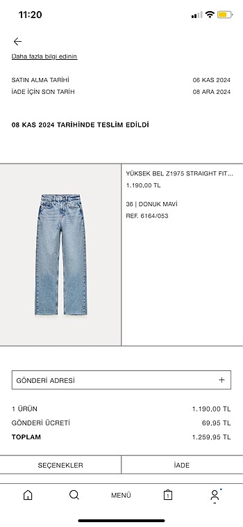 Zara yüksek bel STRAIGHT FIT JEAN - Görsel 2