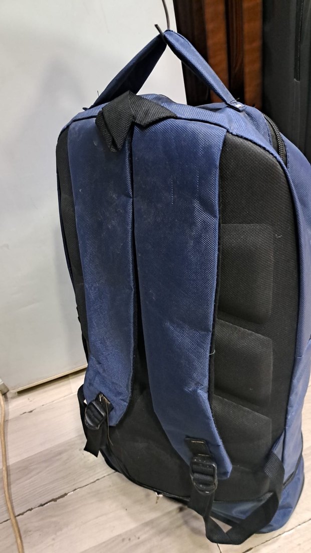 Mavi Fermuarlı Polo Bag Sırt Çantası - Görsel 3