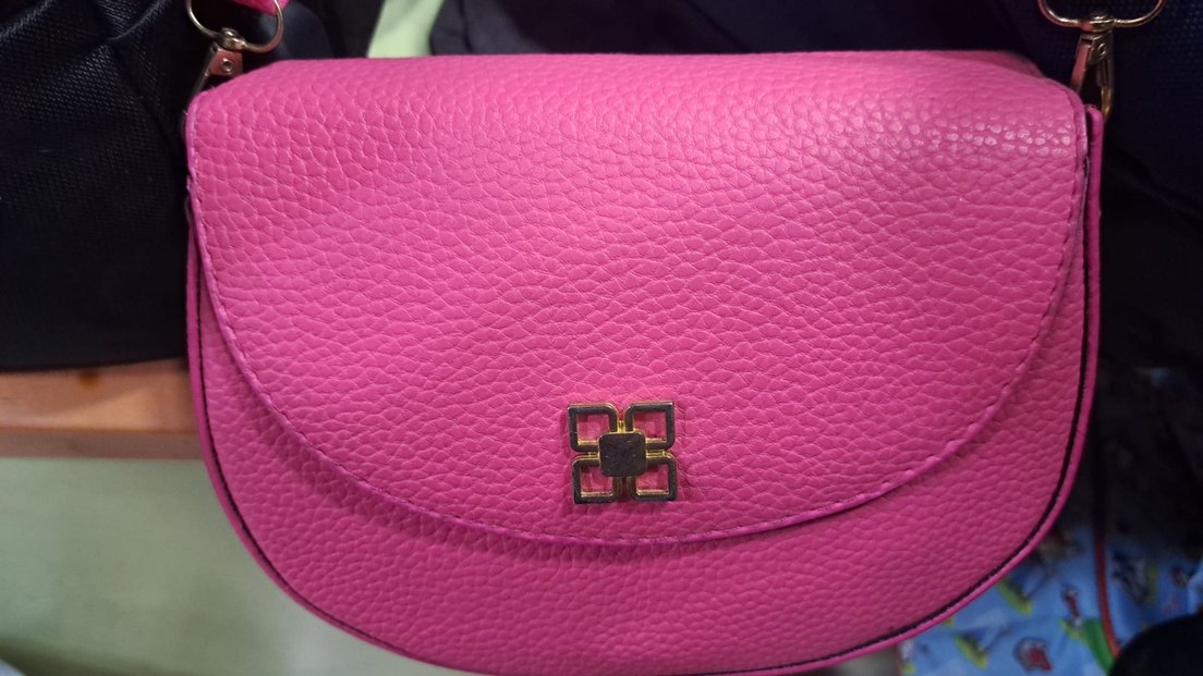 Pembe Deri Kemerli Kadın Çanta - Görsel 3