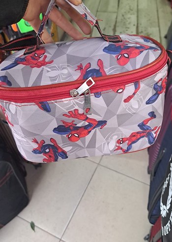 Renkli Spiderman Desenli Çocuk Beslenme Çantası - Görsel 2