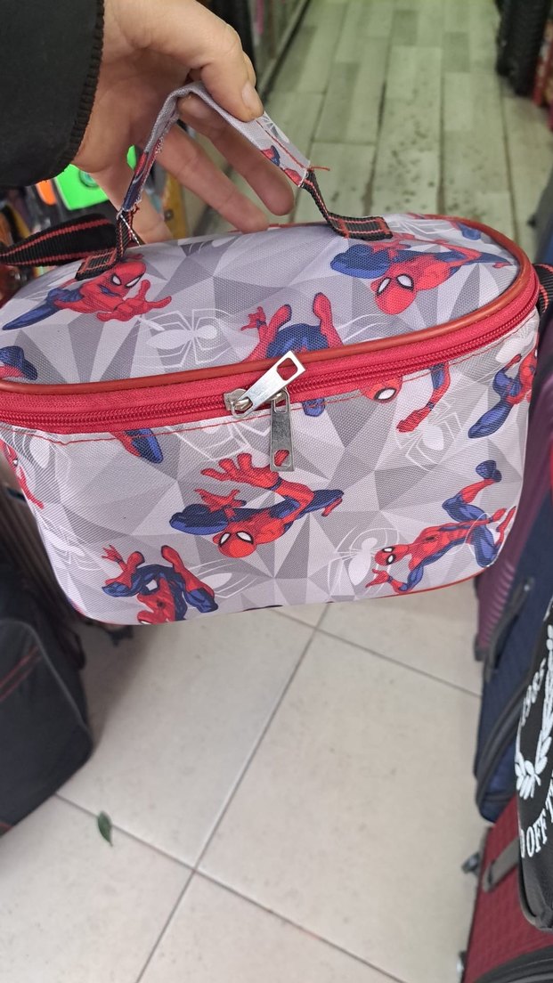 Renkli Spiderman Desenli Çocuk Beslenme Çantası - Görsel 2