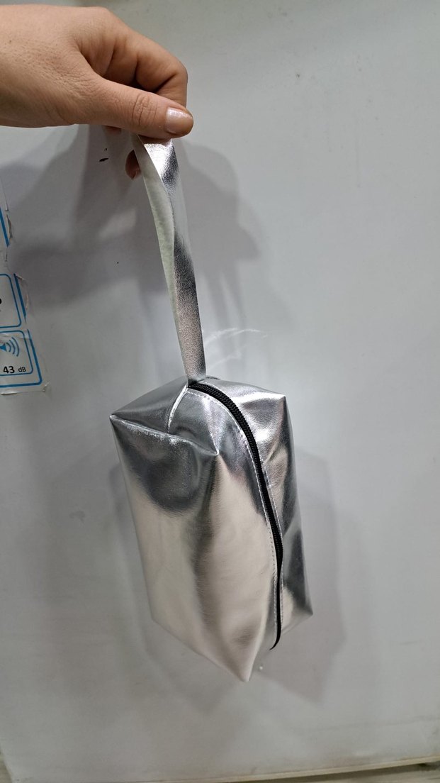 Gri Kadın Makyaj Çantası - Görsel 2