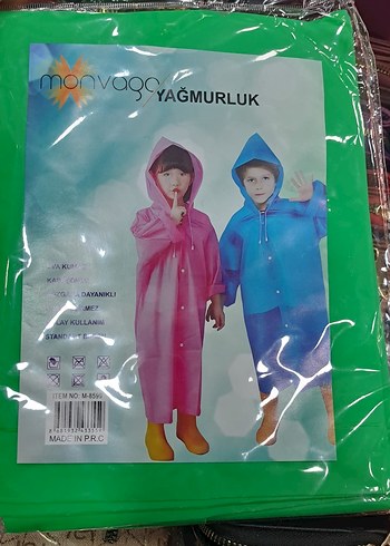 Kapüşonlu Çocuk Yağmurluk - Görsel 2
