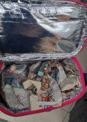 Mor Fermuarlı Beslenme Çantası - Görsel 3